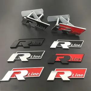 Car Front Grille Logo Trunk Badge Label Sticker Decorative Automotive Accessories For VW GTI Polo Golf Passat Tiguan Arteon Touareg CC Taigo Caddy Jetta T-ROC Beetle Sharan Touran Scirocco Car Decals