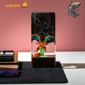 Fire Char!zard Resin Model - Custom Handmade Pokémon-Inspired Sculpture, Unique Collectible Gift, Perfect for Birthdays & Christmas