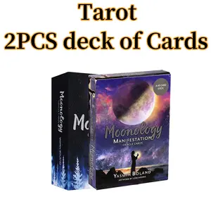 2pcs/Moonology Oracle Deck of Card outdoorfun
