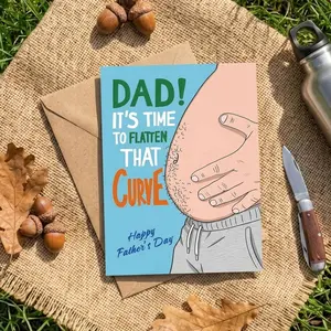 Humorous Father’s Day Card Gift for Dad Daddy - Funny Fathers Day Card from Daughter Son - Best Dad Gifts for Fathers Day - Greeting Cards