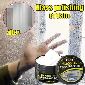 50g Bathroom Glass Polishing Paste, Windshield Renewal Cream, Restore Gloss Long-Lasting, Suitable for Bathrooms, Cars, Stainless Steel, Tiles