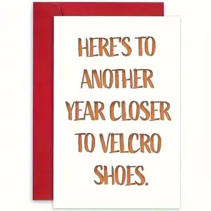 Funny Humorous Birthday Greeting Card with Envelope, Perfect Birthday Gift for Friends, Men & Women, Ideal for Adults Celebrating Birthdays