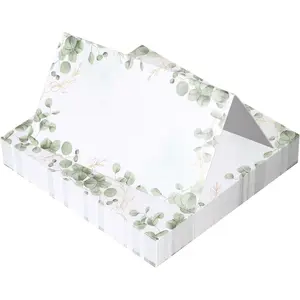 50pcs Place Name Tent Cards for Table Setting, Wedding Seating Chart, Party Buffet Food Labels for Weddings Parties Reception