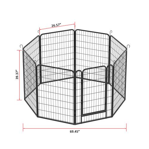 Heavy Duty Dog Playpen | Foldable Metal Pet Fence for Indoor & Outdoor Use | Safe Enclosure for Large/Medium/Small Dogs