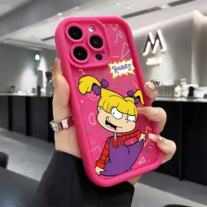 Cartoon Rugrats Phone Case for iPhone 17/16e/16/15/14/13/12/11/mini-Pro-Max/air/x/XR/xsmax/8/7+/anti-Fall Protective Soft Tpu Back Cover