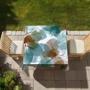 Conscious Sales C1TC5858T74MD6 58 x 58 in. Translucent Leaves Tablecloth - Brown Indoor & Outdoor Decor