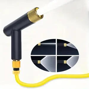 Garden watering pressure hose gun, household multifunctional nozzle, yard cleaning and irrigation faucet water gun