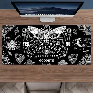 Gothic Ouija Board Large Gaming Mouse Pad,Aesthetic Desktop Drotection Pad,Washable Rubber Pad Non-Slip Lock Edge Multi-Size Mouse Pad Suitable For Home Office,Good Gift for Family and Friends,Desk Accessories