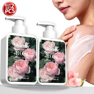 2Pcs Rose Body Lotion - with Rose Extract, Hydrating, All-Over Moisturizer, Cream State, Provide Long-Lasting Hydration, For All Types Skin, Daily&Night Skin Care, For Body, Face Or Neck, Halloween Christmas Party Gifts - 200Ml