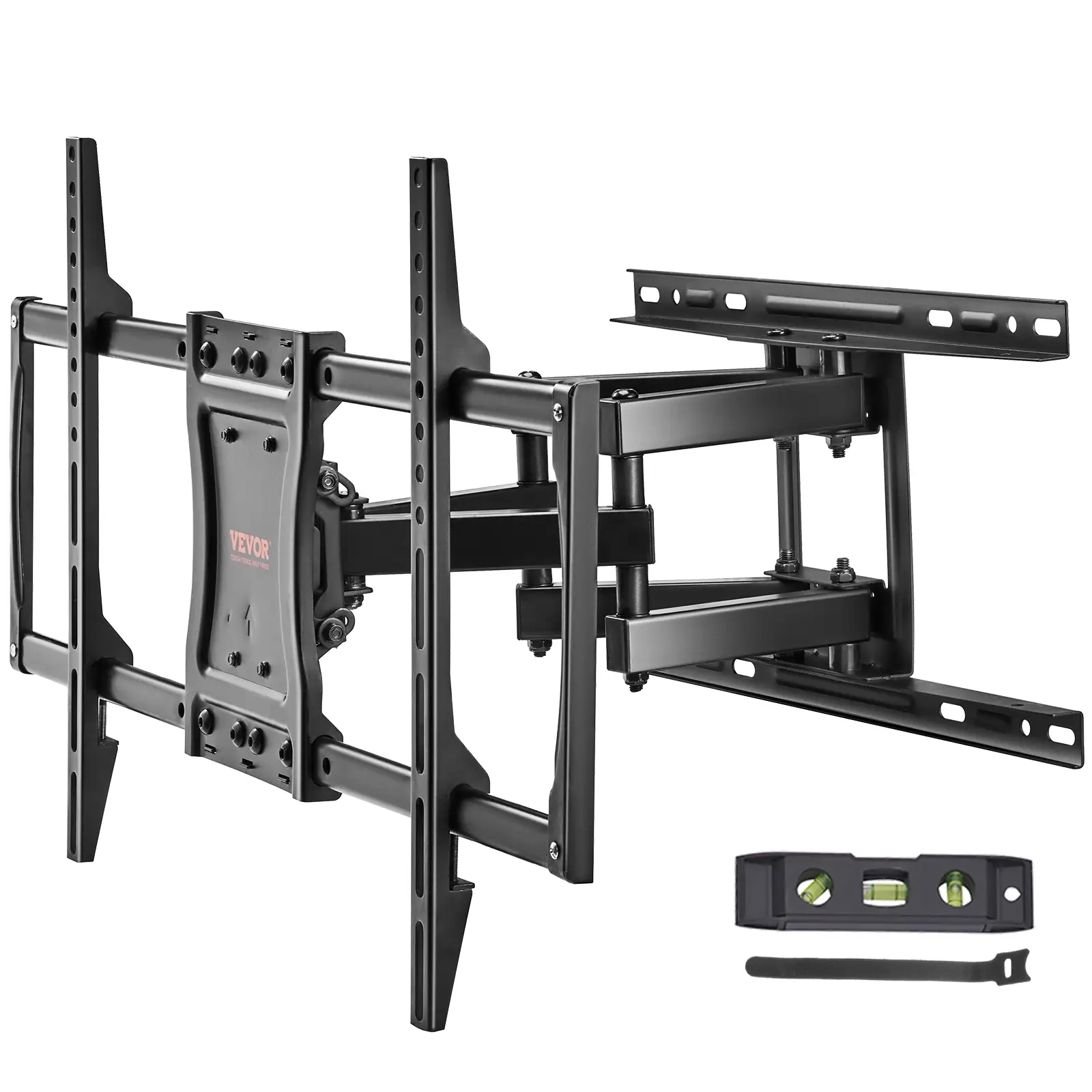 VEVOR Full Motion TV Mount Fits for Most 37-75 inch TVs, Swivel Tilt Horizontal Adjustment TV Wall Mount Bracket with 4 Articulating Arms, Max VESA 60