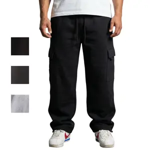 Tfashionmart Men's Heavyweight Fleece Cargo Pants