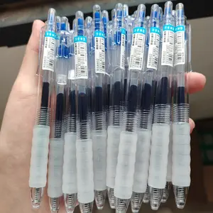 20pcs Quick-Dry Brush Pen 0.5mm St Tip, Smooth Writing High Capacity Carbon Ink, Student Exam Use, Style Grip