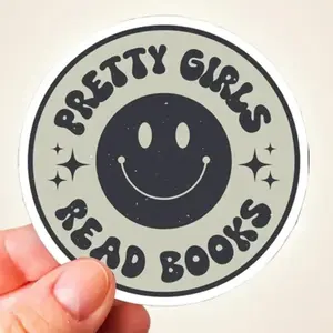 Hot Girls Read Books Sticker, Pretty Girls Read Books, Bookish Sticker, Smut Reader, Reading Lover