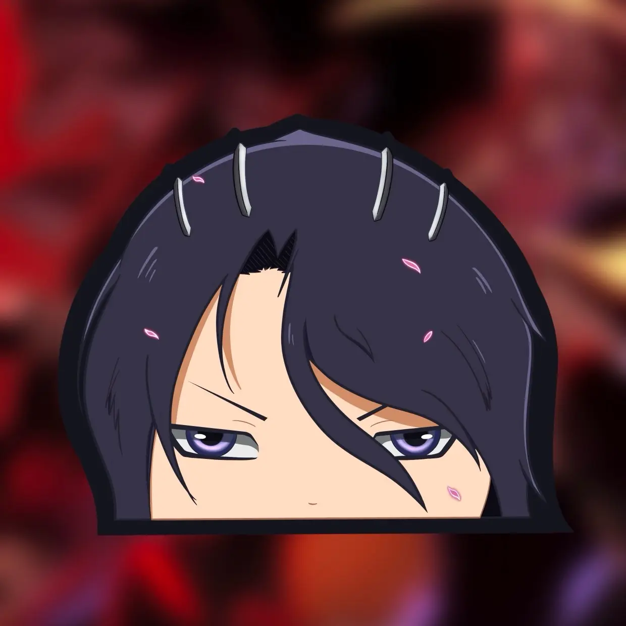 Byakuya Kuchiki, Peeker - Bleach Anime (TYBW Arc) | Waterproof Vinyl & Holographic Sticker | Water Resistant Matte Sticker | Laminated Sticker Protection