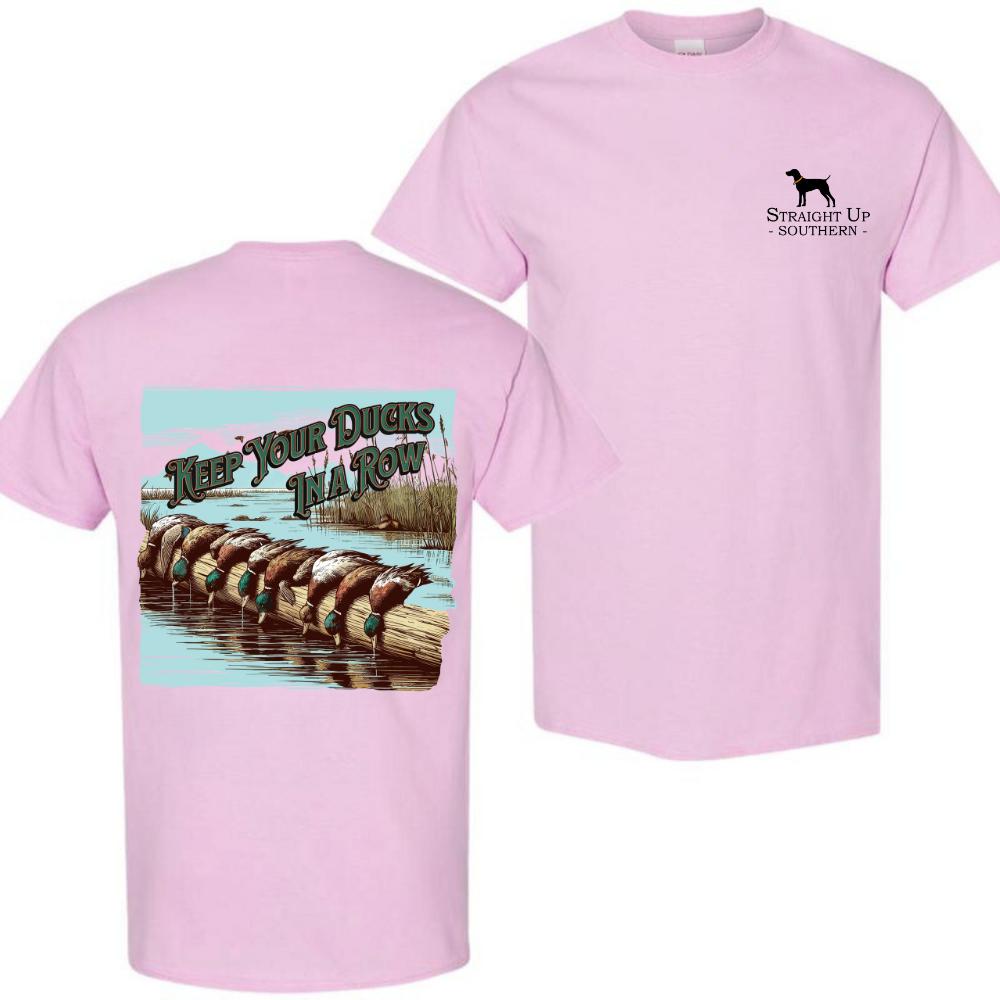 Duck hunting T-Shirt – Summer Outfits, Regular Fit Short Sleeve Crew Neck T-Shirt for Men, Casual Comfy Knitting Top for Summer