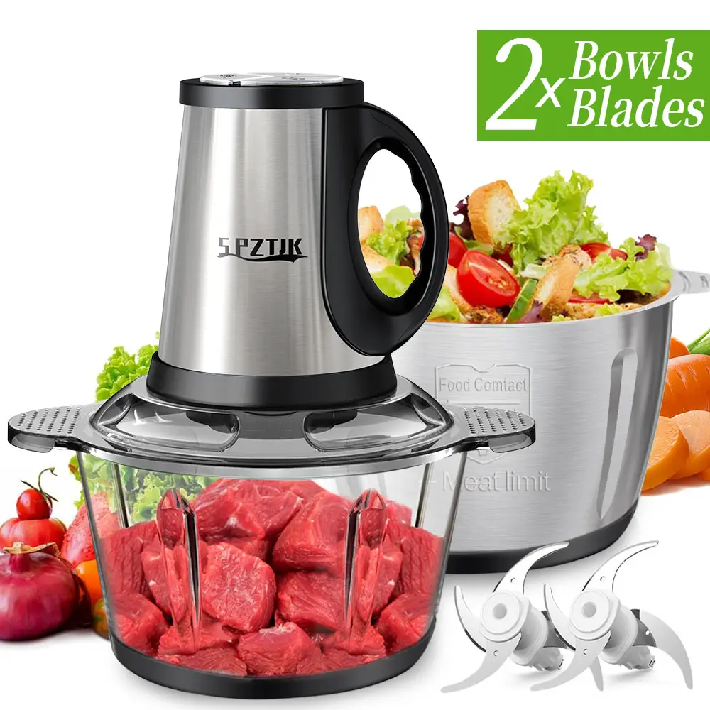 Meat grinder electric machine, Food Processors, Meat mincer，Meat Grinder 4 Bi-Level Blades, mixer grinder electric, food grinder electric, garlic chop
