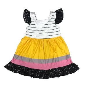 girl summer dress girl back to school clothes flutter Dresses