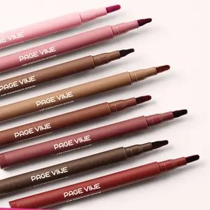 Velvet Lip Liner Pencil, Lip Markers, Long-Lasting Formula, Easy to Apply, Suitable for All Skin Types, Perfect Holiday Gift Choice
