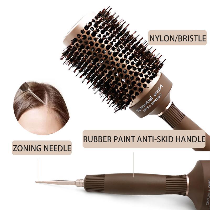 West Kiss Hair Roller Comb Roller Brush for Hair Blowing Styling, Curling tangling and Straightening, Hair Brushes for Women Haircare Brush Heatless