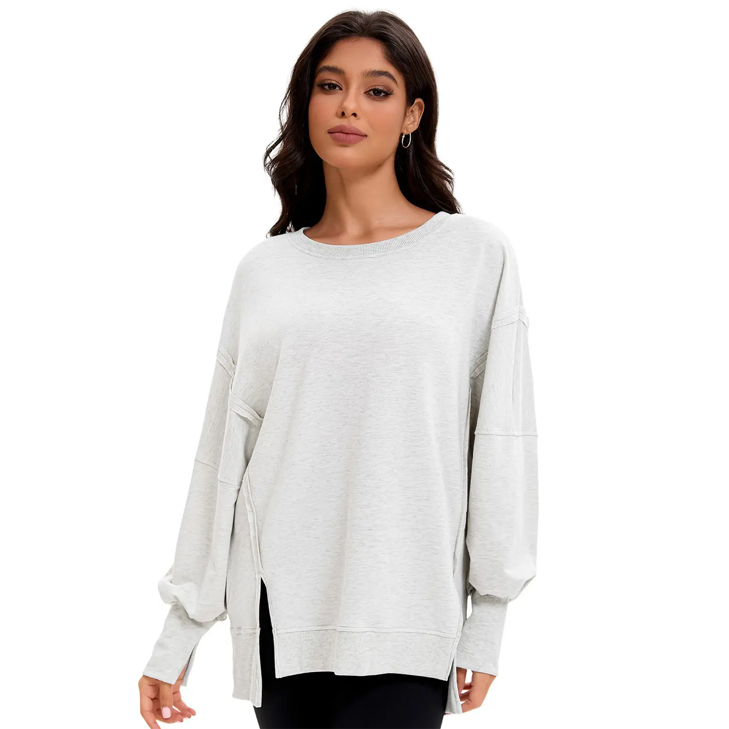 MISIFI  Womens Oversized Sweatshirts Hoodies Crewneck Shirts Fall Outfits Teen Girls Y2k Winter Clothes