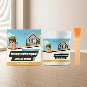 Transparent Waterproof Sealing Glue, Leak-Proof Flexible Durable Construction, Home Decoration Gap Filler, Jue Fish Sealant