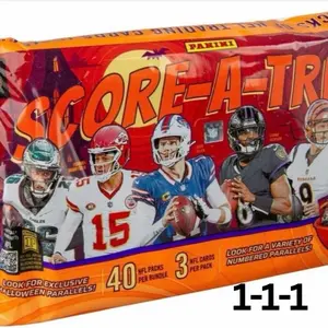 Panini Score-A-Tron NFL Trading Cards 40 Packs per Bundle 3 Cards per Pack Look for Exclusive Halloween Parallels
