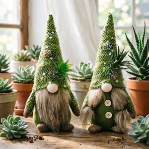 Pineapple Hat Faceless Plush Toy, Cute Warm Color Decor for Home Office, Soft Plush Gift, Personalized Knitted Decoration, Holiday Present