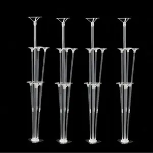 4-Piece Balloon Stands Set, Clear Transparent Acrylic Balloon Holders, Perfect for Party Decorations, Ideal for Birthdays, Weddings, Baby Shower
