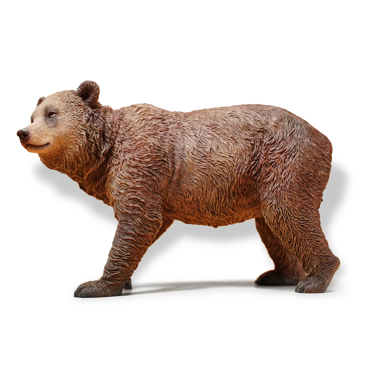 JXK Studio Standing Little Brown Bear Statue Series Durable Polyresin with Intricate Details