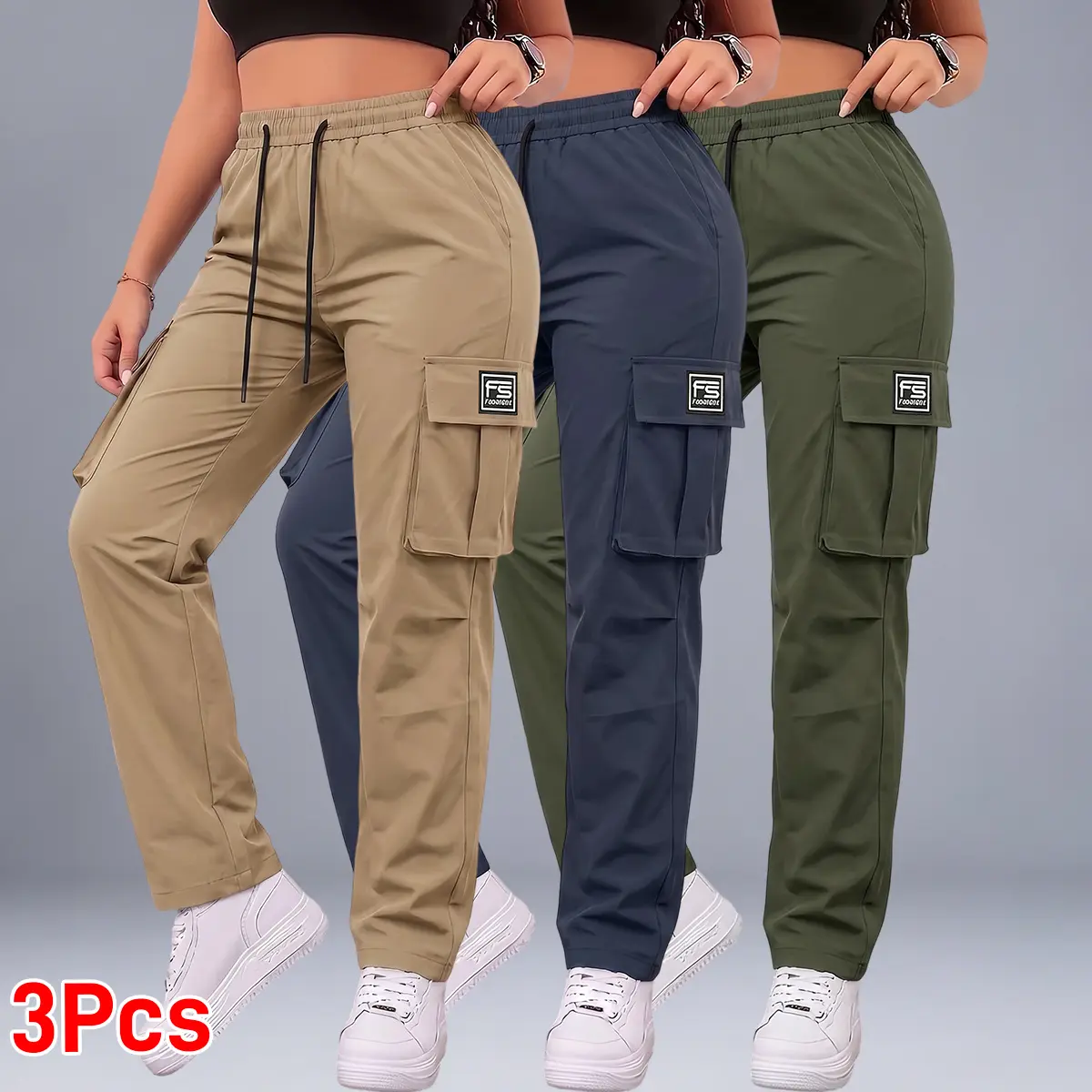 Khaki + Dark Blue + Army Green