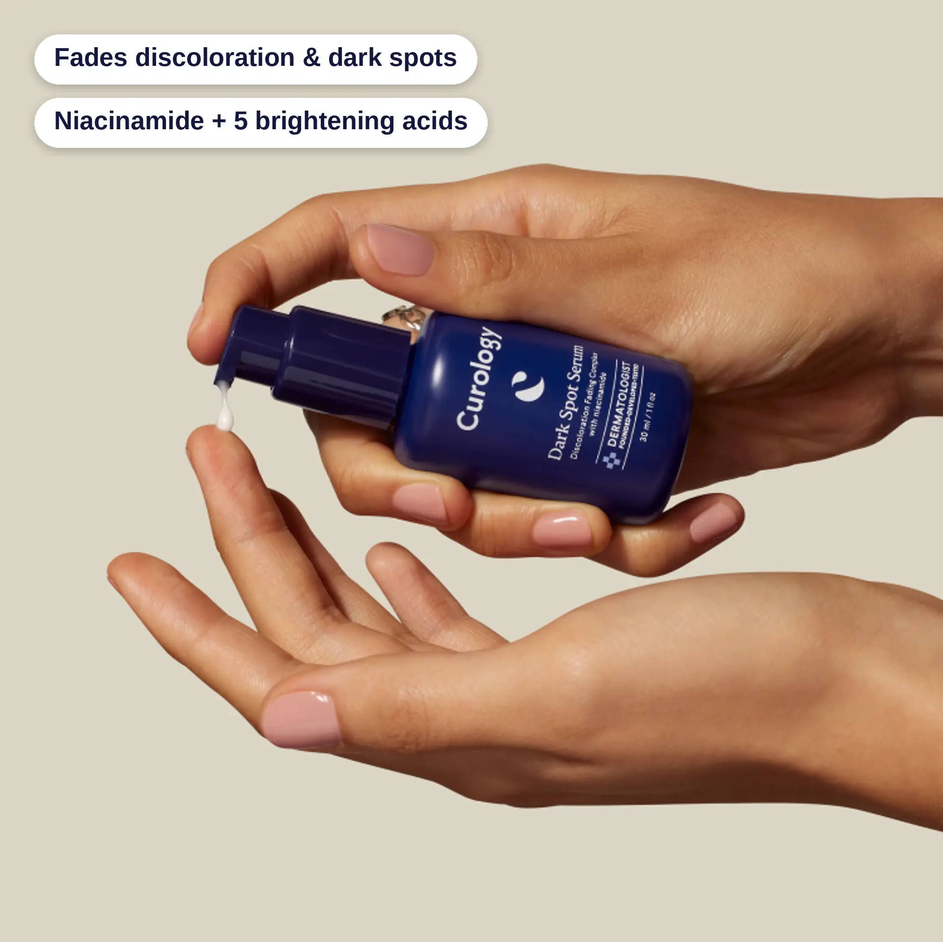 Curology Dark Spot Serum | Niacinamide + Tranexamic Acid + Kojic Acid | Hyperpigmentation and Post-Acne Mark Treatment Anti Aging Cosmetics Dark Spot Eraser, Brightening Serums, Glycolic Acid