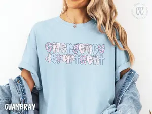 Emergency Department Shirt, Preppy Bow ER Nurse T-shirt