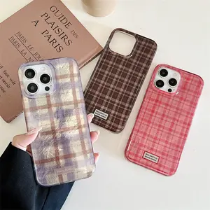 Perforated Vortex IND | Contrast Grid | Autumn/Winter | Large Hole Glacier Pattern | Best Friend Gift | Protective Cover | Suitable for iPhone 11 12 13 14 15 16 17 Pro Max, Casing