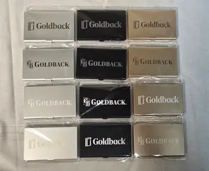 Goldback Gurus 1/4 Goldbacks Wallet Aluminum Metal Custom Engraved