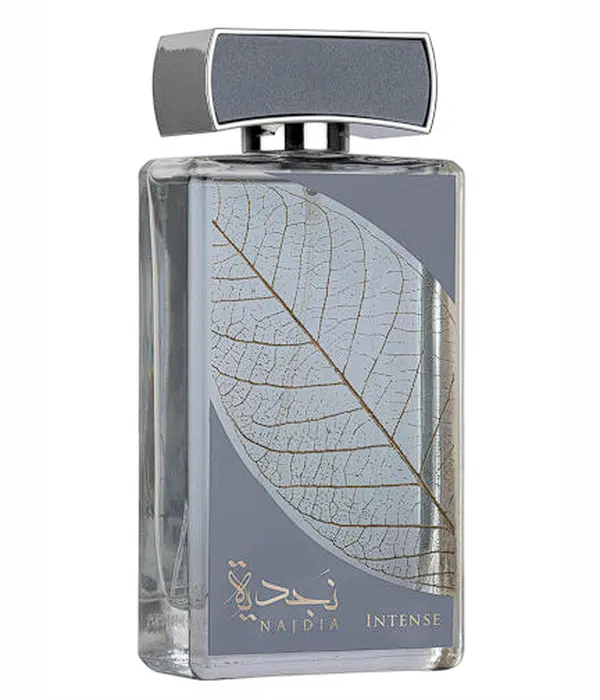 Lattafa Najdia Intense Eau de Parfum for Men - Aromatic Woody Floral Spray, Aromatic Woody Fragrances, 3.4 oz (100ml) Alcohol-Base Edp Liquid Colognes, Non-Toxic, Spicy Fresh, Lemon, Lavender, Marine, Coumarin Notes, Bottle, 3 to 3.9 fl oz