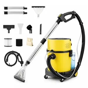 【FathersDayGift】PRETEC 6 Gallon Wet & Dry Vacuum Cleaner – 20 kPa Powerful Suction, 5-in-1 Multi-Purpose Cleaner with 15 ft Cord, Quiet 80 dB Operation – Ideal for Dog Hair, Garage, Home & Car