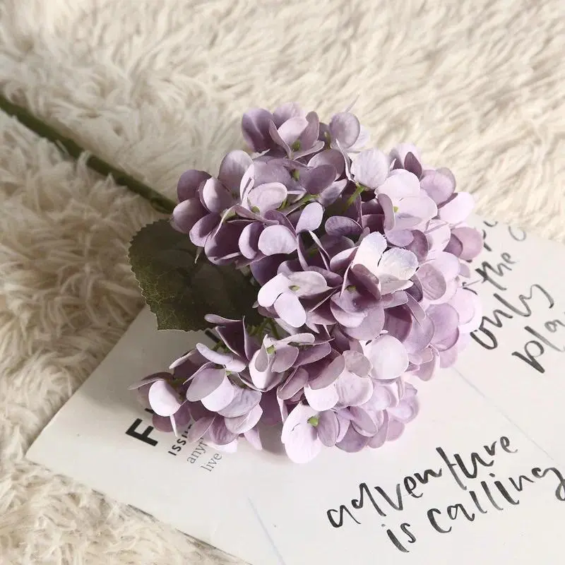 Simulation Hydrangea Artificial Flowers DIY Wedding Flower Home Decoration Photography Props Fake Flowers
