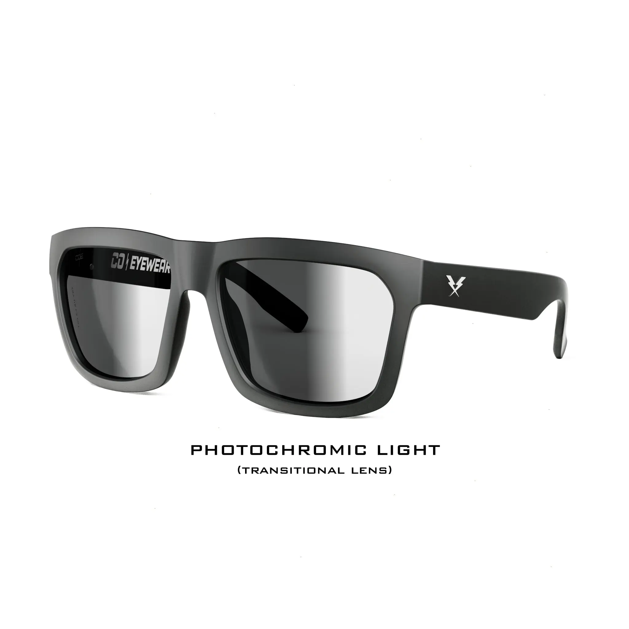 Hard Money Z87 Matte Black Photochromic | CO Eyewear | Transition lens