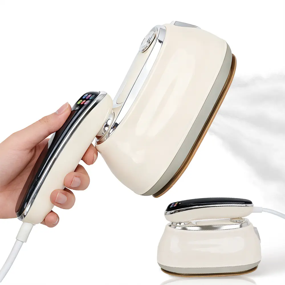 2-in-1 Corded Handheld Garment Steamer & Portable Steam Iron for Clothing, Large Soleplate, Fast Heat-Up, 160ml Water Tank, Lightweight Household Iron Appliance with Self-Clean Function