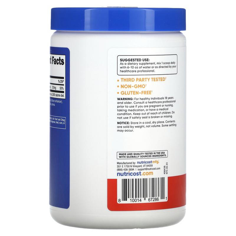 Nutricost Magnesium Citrate, Fruit Punch, 17.9 oz (500 g)