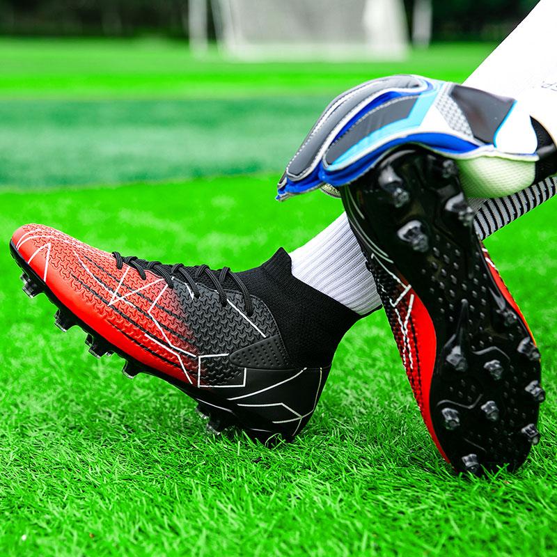 Ubetif Men's High Top Football Shoes, Breathable Comfortable Football Cleats, Professional Football Shoes, men football boot, outdoor competition