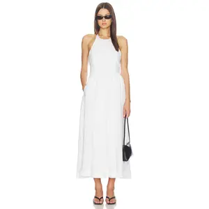 AEXAE x REVOLVE Linen Doll Maxi Dress in White