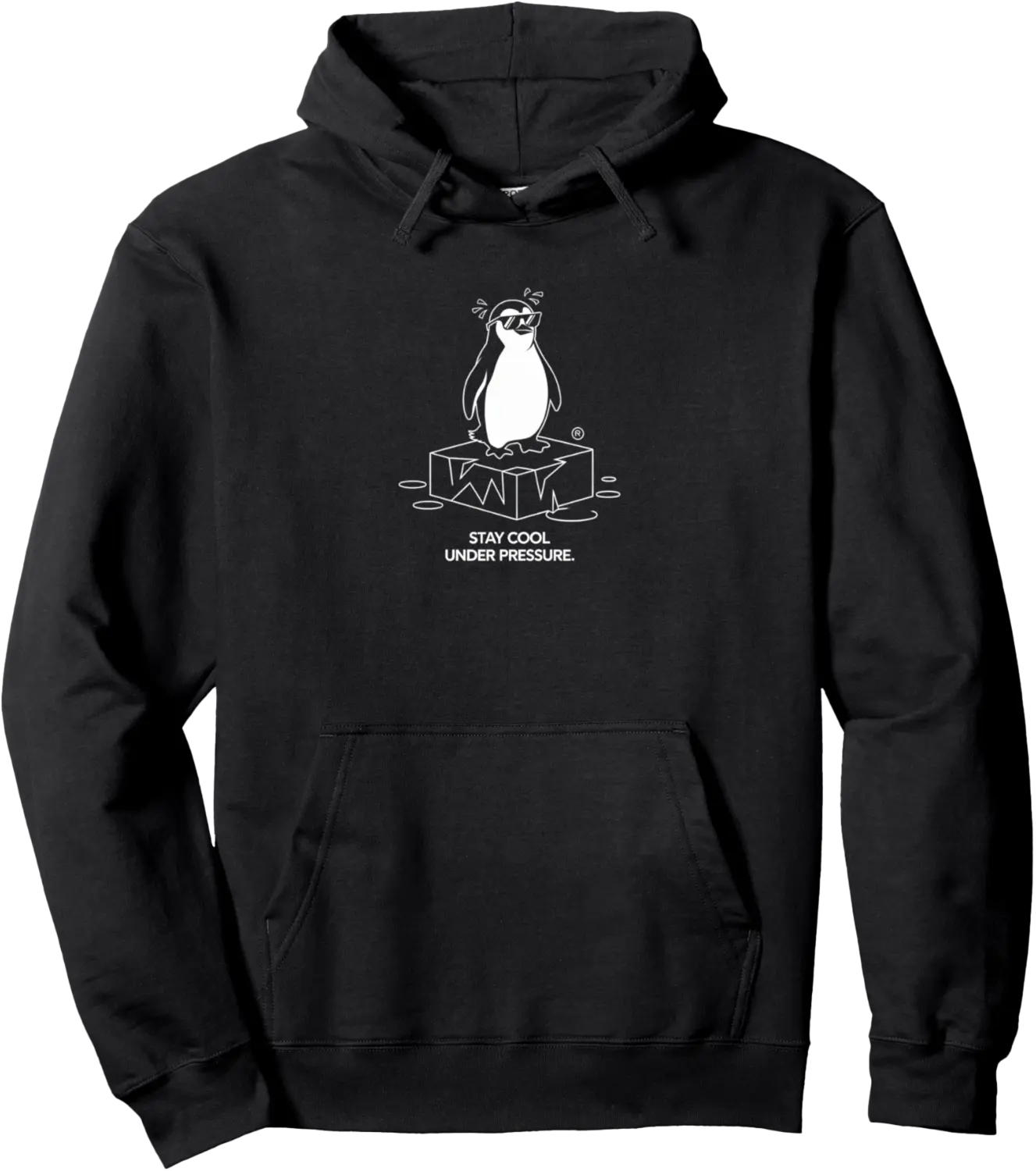 Work Pressure Funny Motivational Stress Positivity Penguin Pullover Hoodie - Alizejaqua Shop 56B0DYPLZ9HT