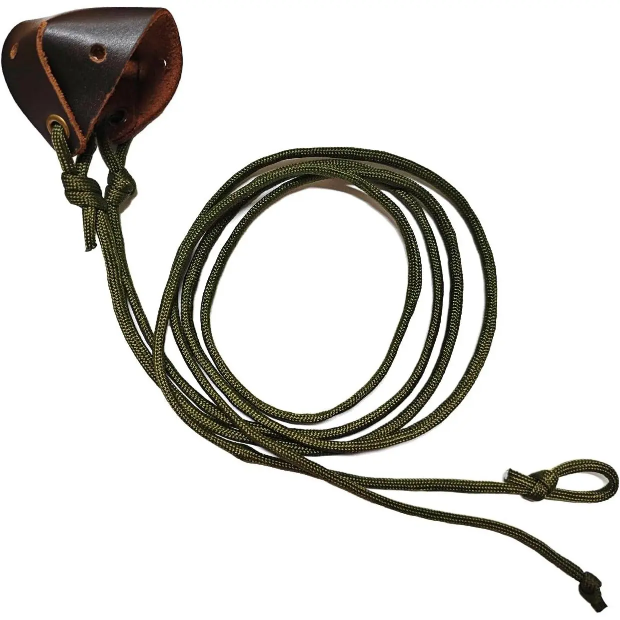Handmade Paracord Leather Shepherd Sling, Old-Fashioned Throwing Sling for Party Gifts & Home Supplies Use