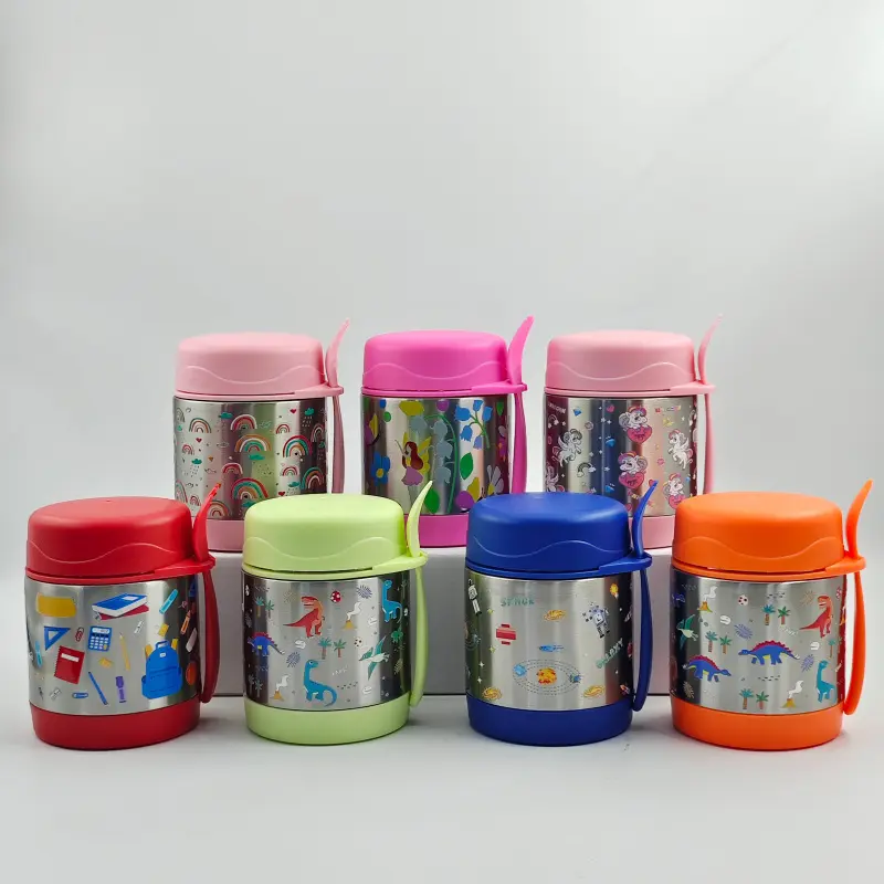 10oz Kids Leak Proof Thermos Cup Stainless Steel Double Layer Insulated  Food Grade With Spoon For Students Leakproof Insulated Tumbler Insulated  Mug Insulated Cups - TikTok Shop