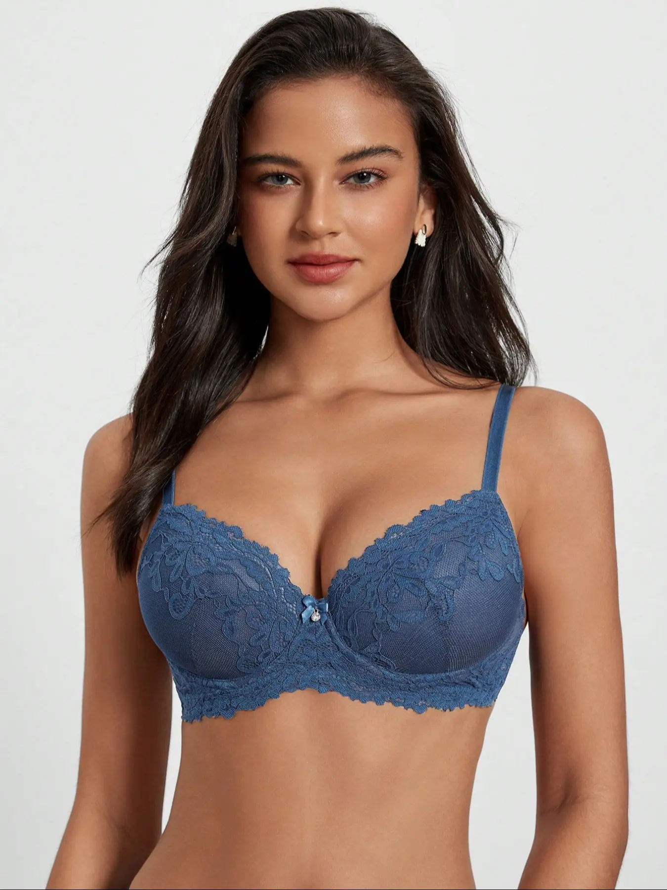 Women's sexy lace underwire push-up anti-sagging medium lingerie underwear bra, fashionable Adjustable design, suitable for daily wear in all seasons