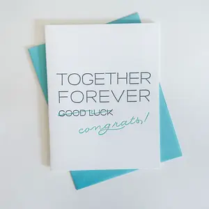 Forever Congrats Wedding Card