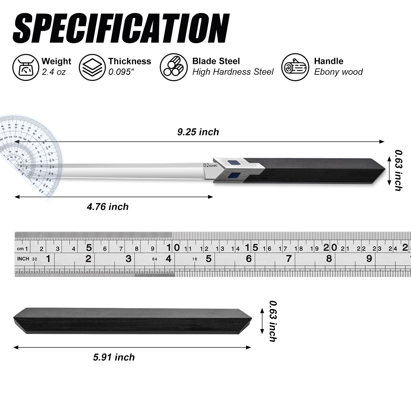 Wooden handle knife, kitchen knife, fruit knife, gift box