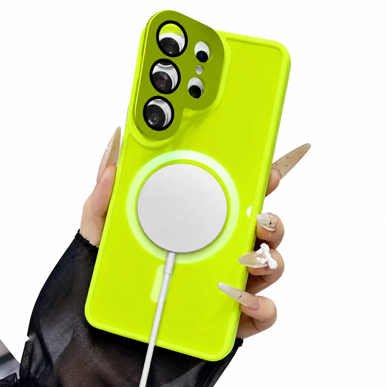 Magnetic Case Compatible with Samsung Galaxy S26 Ultra S26 Plus S25 S24 S23 Series, Glossy Hard Shockproof Phone Cover with Kickstand, Slim Protective Bumper Case, Raised Camera Protection, Anti Scratch Phone Case,back to school,back to school haul