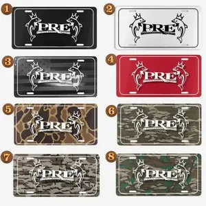 PRE Young Dolph Camo License Plate, 12" x 6" Aluminum Vanity Tag for US Vehicles, best gift, Old School Bottomland Camo/ Duck Camo/ Woodland Camo Vanity Plate